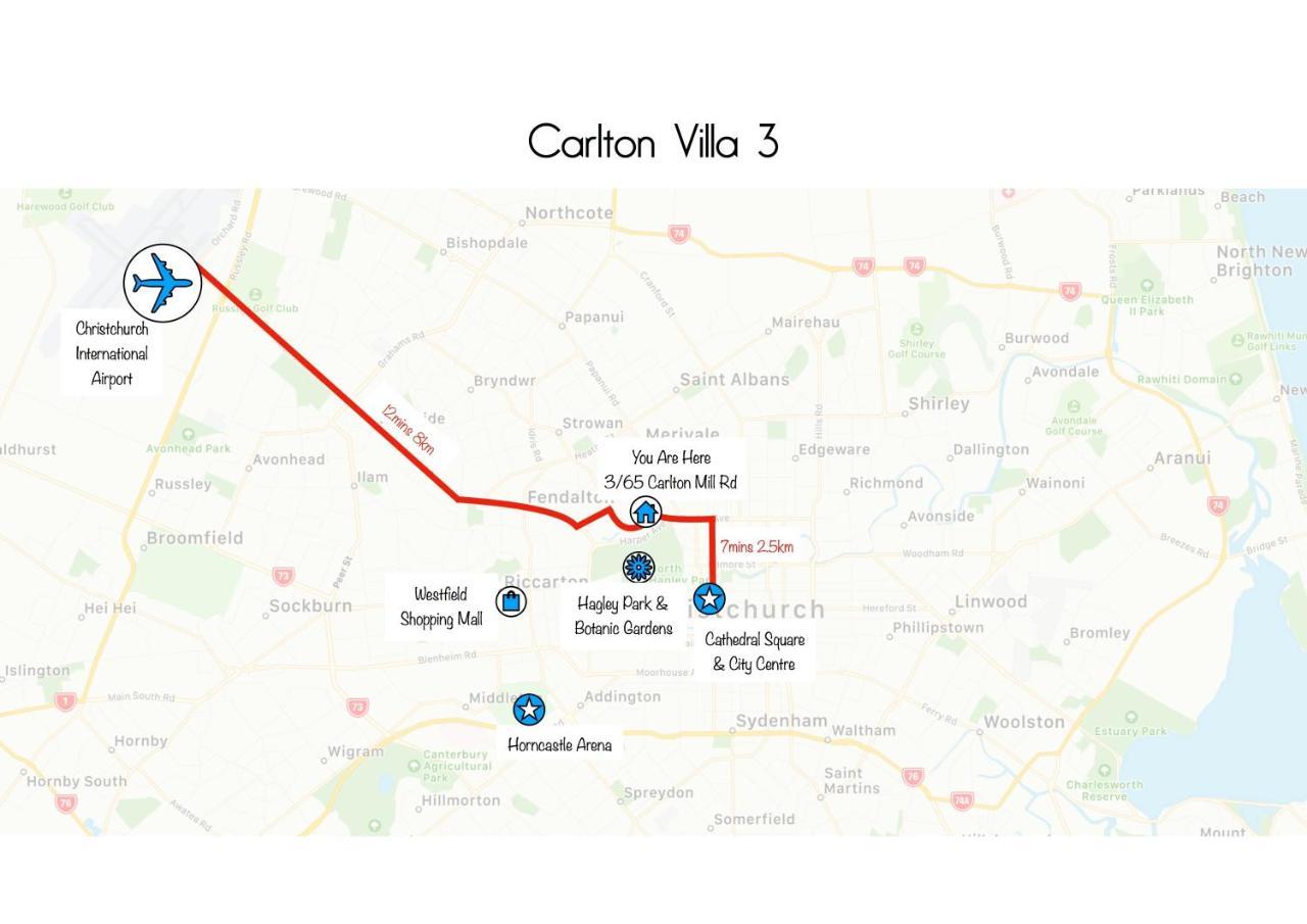 Carlton Villa 3 - Christchurch Holiday Homes ภายนอก รูปภาพ